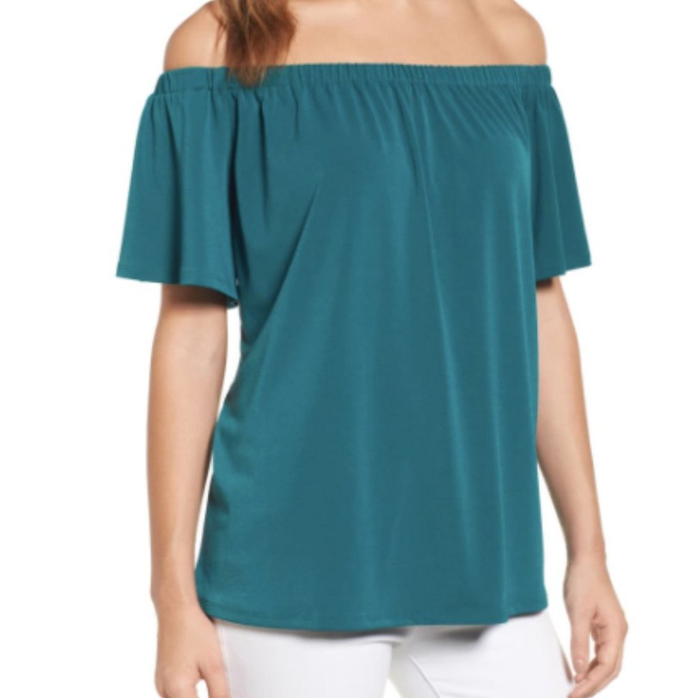 Halogen Off the Shoulder Top